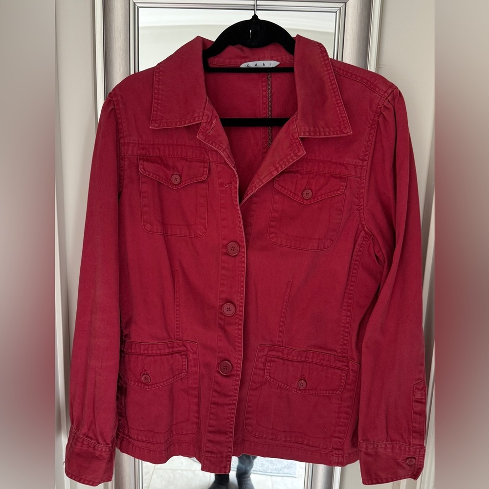 CAbi Dark Red Women's Jacket